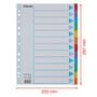Dividers, cardboard, A4, 12 parts, writable cover, ESSELTE 