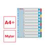 Dividers, laminated cardboard, A4 Maxi, 1-10, rewritable, ESSELTE