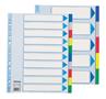 Dividers, plastic, A4 Maxi, 10 parts, ESSELTE