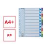 Dividers, plastic, A4 Maxi, 10 parts, ESSELTE
