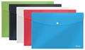 Document holder bag, A4, snap, ESSELTE "Vivida", assorted colors