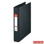 Ring binder, 2 rings, 42 mm, A5, PP, ESSELTE "Standard", black Vivida