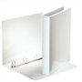 Ring binder, clear cover, 4 rings, D shaped, 40 mm, A4, PP, ESSELTE, white