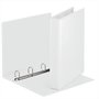 Ring binder, clear cover, 4 rings, D shaped, 50 mm, A4, PP, ESSELTE, white