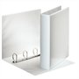 Ring binder, clear cover, 4 rings, D shaped, 65 mm, A4, PP, ESSELTE, white