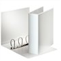 Ring binder, clear cover, 4 rings, 86 mm, A4, PP, ESSELTE, white