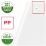 Punched pockets, A3, 75 micron, orange peel, horizontal, ESSELTE