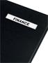 Signature blotters, A4, 20 parts, cardboard, ESSELTE, black