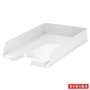 Letter tray, plastic, ESSELTE "Europost", white Vivida