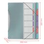 Correspondence folder, A4, 6 parts, plastic, ESSELTE 
