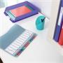 Correspondence folder, A4, 6 parts, plastic, ESSELTE 