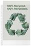 Punched pockets, A4, 70 micron, orange peel, ESSELTE "Recycled"