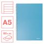 Wirebound notebook, A5, lined, 80 sheets, 80 lap, ESSELTE  