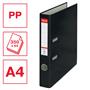 Lever arch file, 50 mm, A4, PP/cardboard, with metal shoe, ESSELTE 