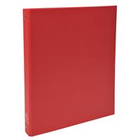 Ring binder, 4 ring, 40 mm, A4, cardboard, EXACOMPTA, red