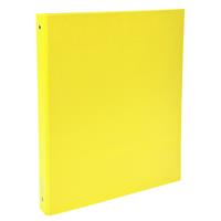 Ring binder, 4 ring, 40 mm, A4, cardboard, EXACOMPTA, yellow