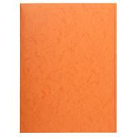 Three-flap folder, cardboard, A4, EXACOMPTA, orange