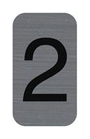 Information board, self-adhesive, 2,5x4,4 cm, aluminum effect, EXACOMPTA, 2