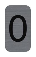 Information board, self-adhesive, 2,5x4,4 cm, aluminum effect, EXACOMPTA, 0