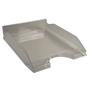 Letter tray, plastic, A4, EXACOMPTA "Office", transparent grey