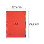 Dividers, cardboard, A4, 12 parts, EXACOMPTA, colorful