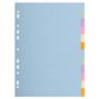 Dividers, cardboard, A4, 12 parts, EXACOMPTA, pastel colors
