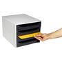 Drawer cabinet, plastic, 4 tiers, EXACOMPTA 