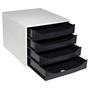 Drawer cabinet, plastic, 4 tiers, EXACOMPTA 