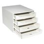 Drawer cabinet, plastic, 4 tiers, EXACOMPTA 