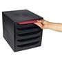 Drawer cabinet, plastic, 5 tiers, EXACOMPTA 