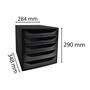 Drawer cabinet, plastic, 5 tiers, EXACOMPTA 