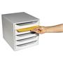 Drawer cabinet, plastic, 5 tiers, EXACOMPTA 