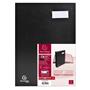 Signature blotters, A4, 12 compartments, cardboard, EXACOMPTA, black