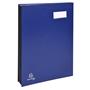 Signature blotters, A4, 18 compartments, cardboard, EXACOMPTA, blue