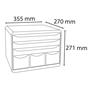 Filing-box, plastic, 6 cabinet, EXACOMPTA 