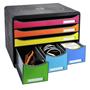 Filing-box, plastic, 6 cabinet, EXACOMPTA 