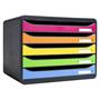 Filing-box, plastic, 5 cabinet, EXACOMPTA 