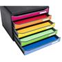 Filing-box, plastic, 5 cabinet, EXACOMPTA 