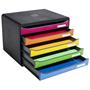 Filing-box, plastic, 5 cabinet, EXACOMPTA 