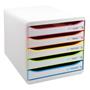 Filing-box, plastic, 5 cabinet, EXACOMPTA 
