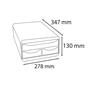 Drawer cabinet, plastic, 3 tiers, EXACOMPTA 