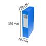 Flap folder, cardboard, A4, 60 mm, EXACOMPTA, blue