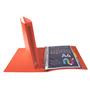 Ring binder, 4 ring, 40 mm, A4, EXACOMPTA, red