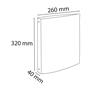 Ring binder, 4 ring, 40 mm, A4, cardboard, EXACOMPTA, yellow