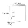 Lever arch file, 80 mm, A4, cardboard, EXACOMPTA 