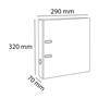 Lever archive file, 70 mm, A4, PVC, EXACOMPTA, grey