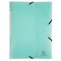 Flap folder, PP, A4, EXACOMPTA "Chromaline Pastel", green