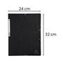 Flap folder, pressboard, A4, EXACOMPTA, black