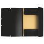 Flap folder, pressboard, A4, EXACOMPTA, black