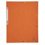 Flap folder, pressboard, A4, EXACOMPTA, orange